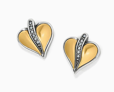 Brighton Precious Heart 2Tone Post Earring