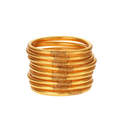 BuDhaGirl Gold All Weather Bangles- Medium