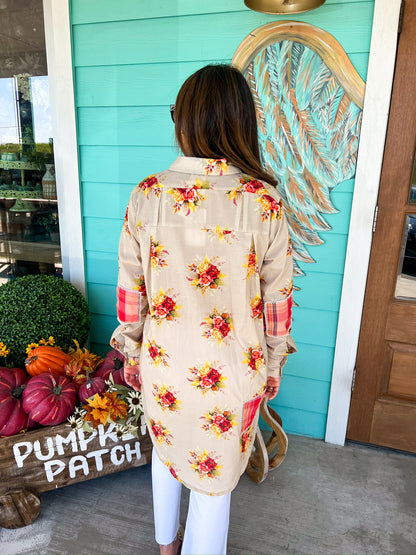 Floral Karen Button Down Top