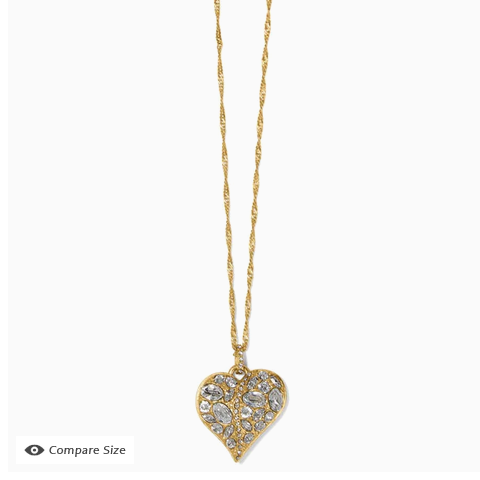 Brighton Trust Your Journey Heart Gold Necklace