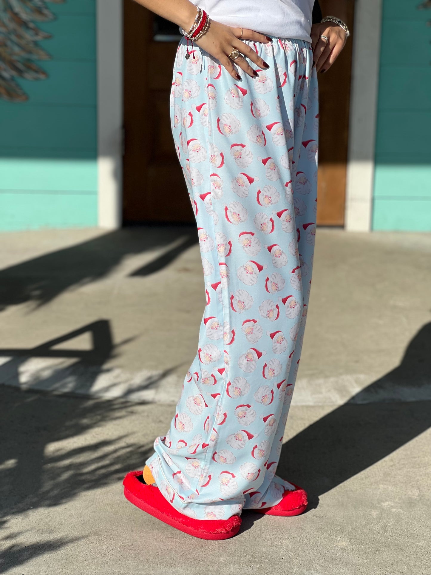 Santa Blue Pajama Pants