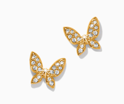 Brighton Enchanting Butterfly Gold Post Earring