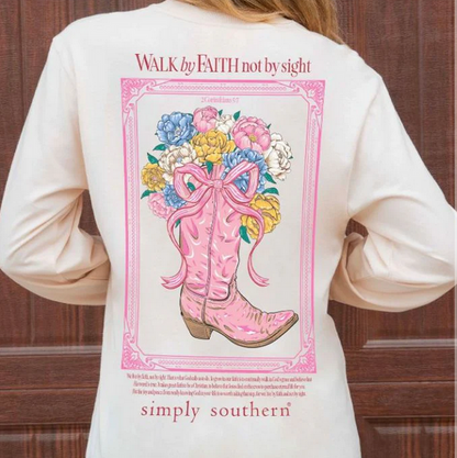 Simply Southern Walk Whisper LS Tee