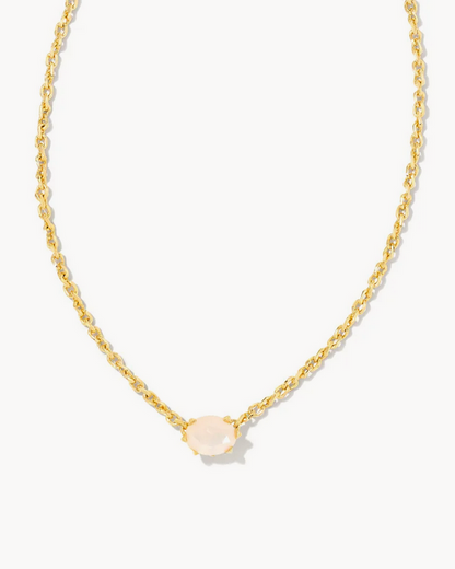 Kendra Scott Cailin Necklace Champagne Opal Crystal on Gold (OCT.)