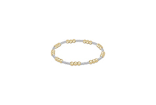 enewton Classic Joy Pattern 4mm Bead Bracelet - Mixed Metal