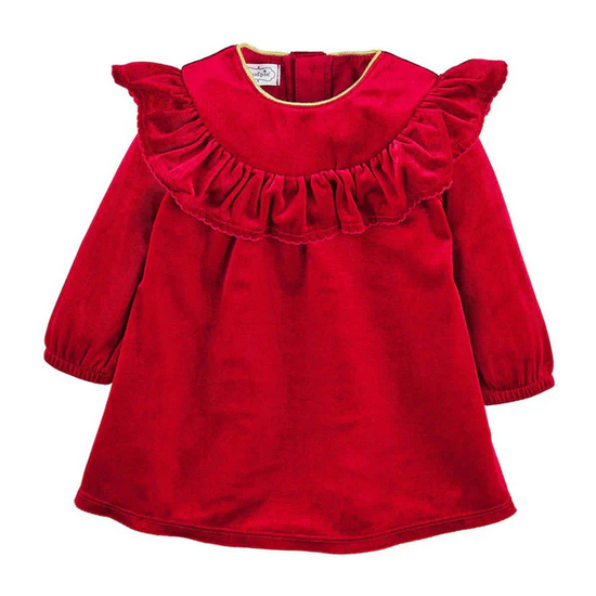 Toddler Red Velvet Dress