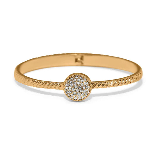 Brighton Illumina Celeste Dome Hinged Bangle Gold