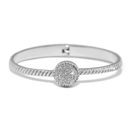 Brighton Illumina Celeste Dome Hinged Bangle Silver