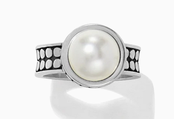 Brighton Pebble Dot PRL Wide Band Ring