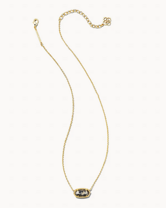 Kendra Scott Elisa Necklace Gold Black Pyrite