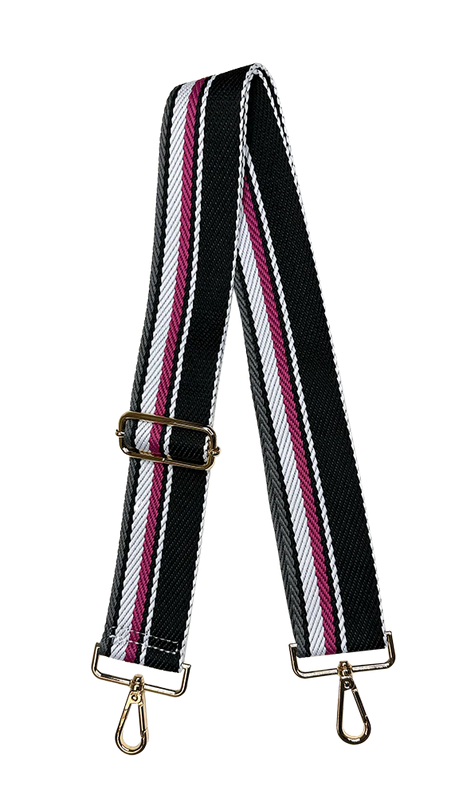 Adjustable Strap - Multi Stripe Black