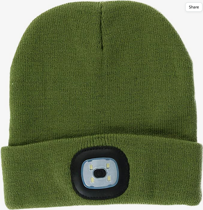 BrightSide Beanie w/LED Rechargeable Hat