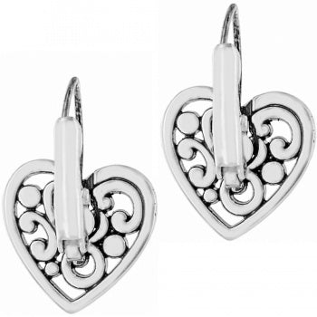 Brighton Contempo Heart Leverback Earrings