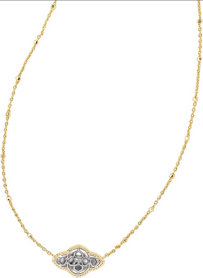 Kendra Scott Abbie Pendant Necklace Gold/Silver Mix