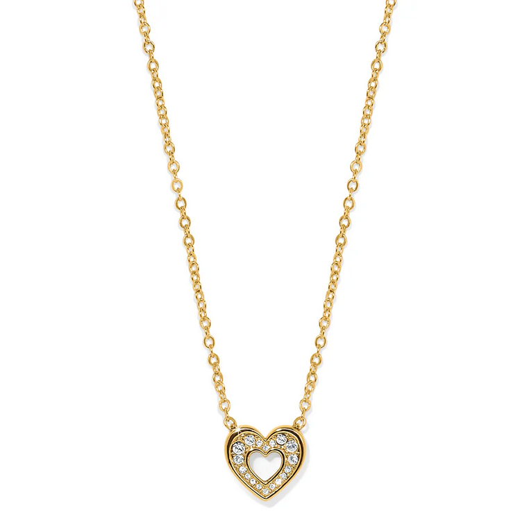 Brighton Enchanting Heart Gold Necklace