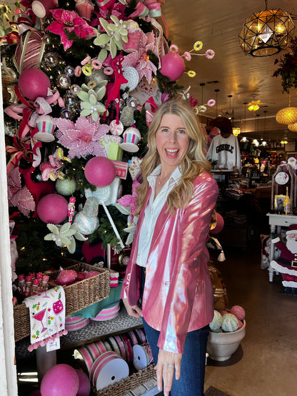 Pink Iridescent Babe Blazer