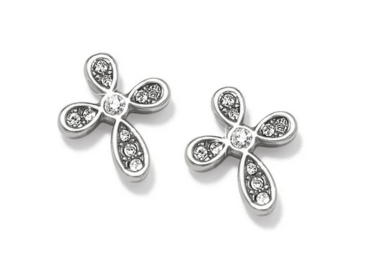 Brighton Enchanting Cross Silver Post Earring