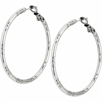 Brighton Large Hoop Charm Earrings