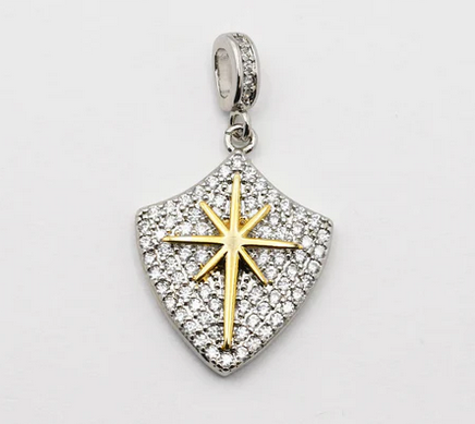 Treasure Jewels Silver Compass Charm