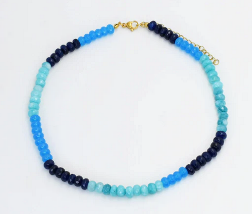 Treasure Jewels Moody Blues Gemstone Necklace