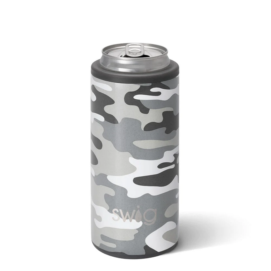 Swig 12oz Skinny Can Cooler Incognito Camo