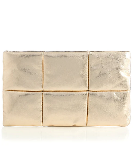 Gold Skylar Zip Pouch