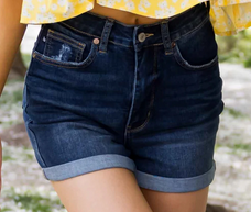 Judy Blue Tummy Control Cool Denim Shorts