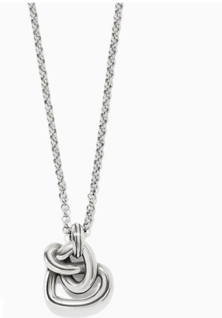 Brighton Interlok Curve Heart Necklace