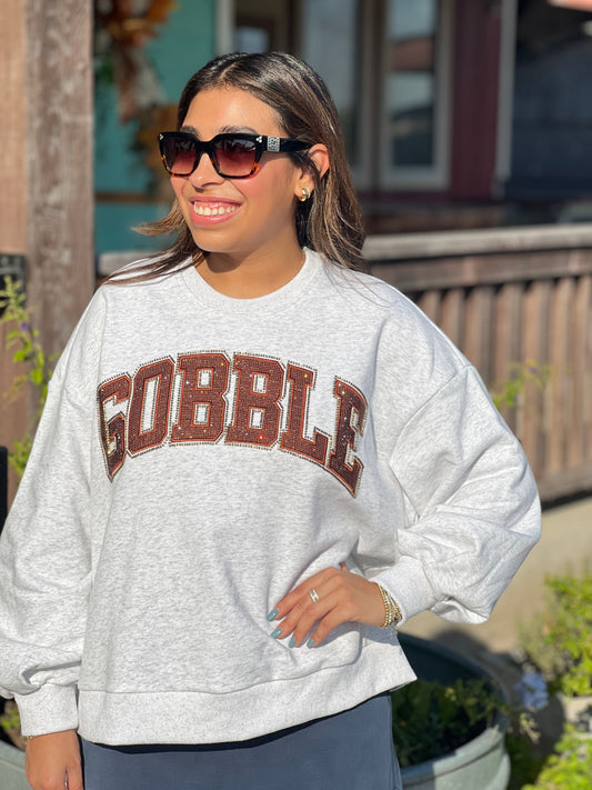 Queen of Sparkles Grey Gobble Sweatshirt