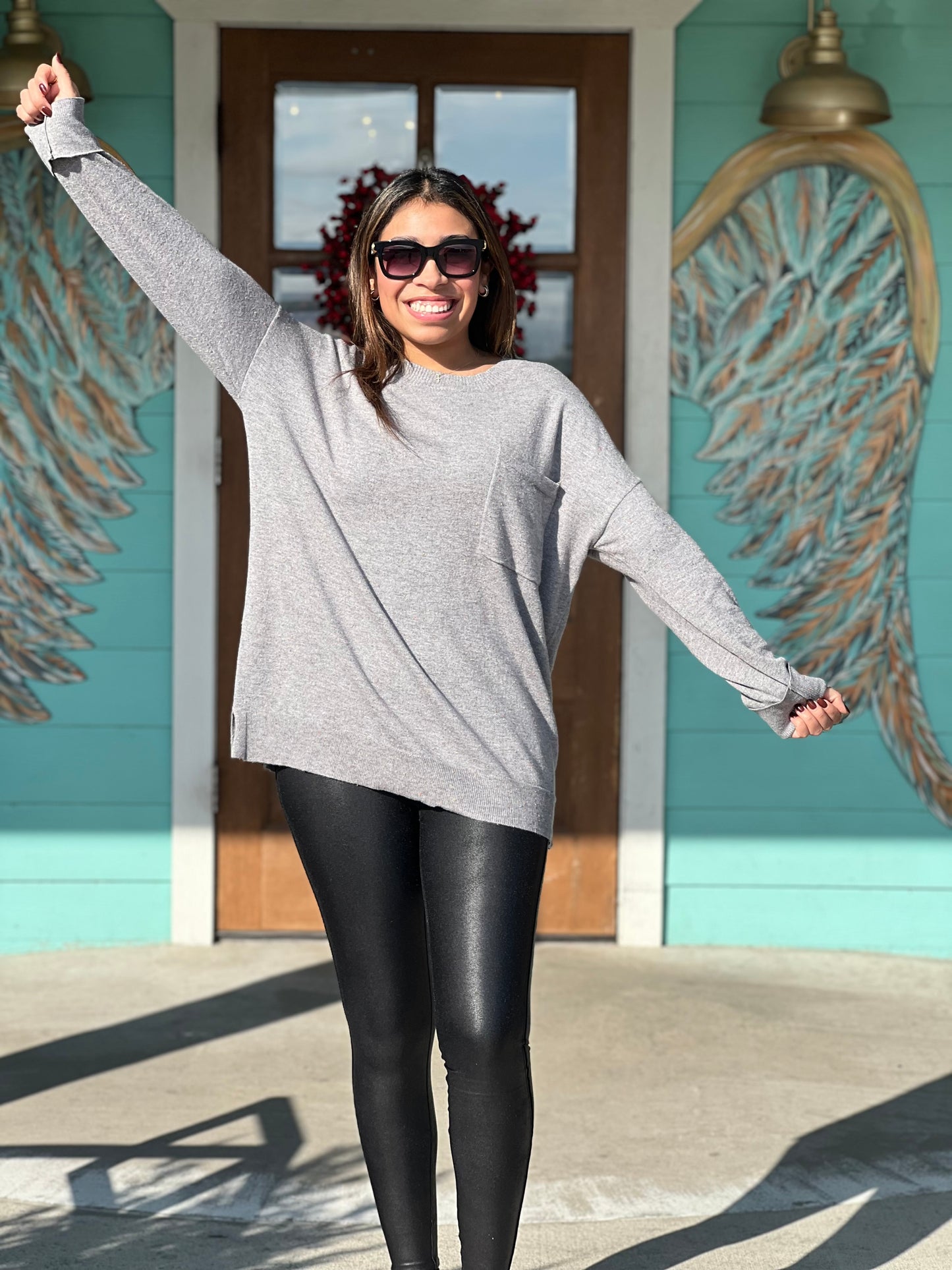 Grey Penn Lightweight Sweater