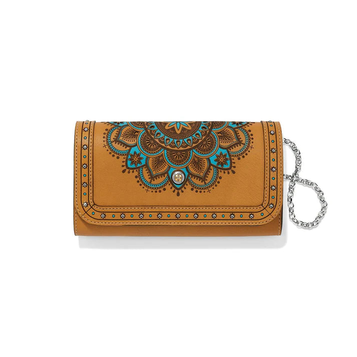 Brighton Camel Mosaic Large Wallet