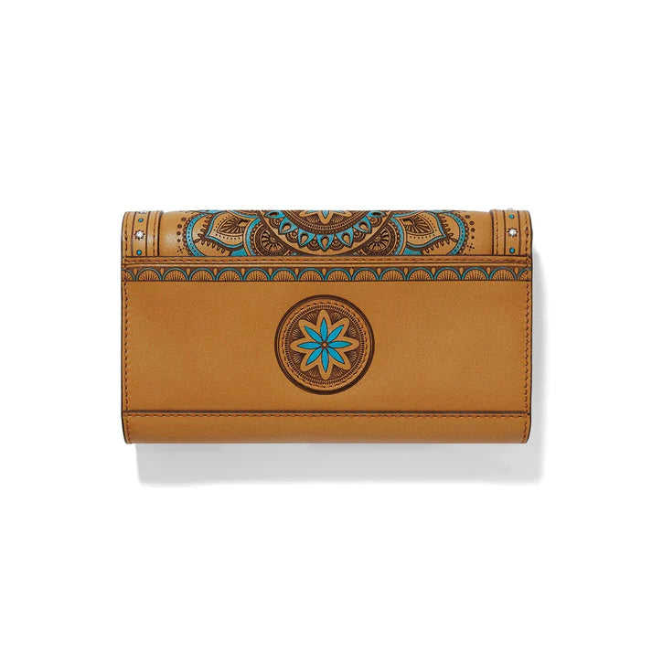 Brighton Camel Mosaic Large Wallet