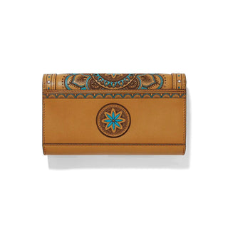 Brighton Camel Mosaic Large Wallet
