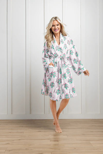 DAHLIA BLOCK PRINT ROBE