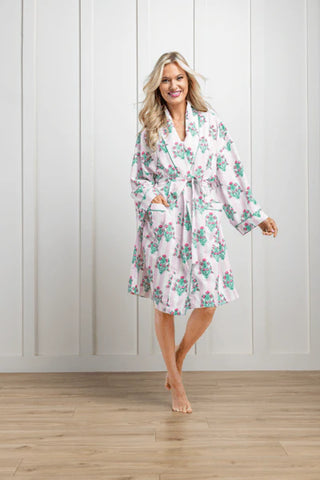 DAHLIA BLOCK PRINT ROBE