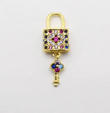 Treasure Jewels Key Charm