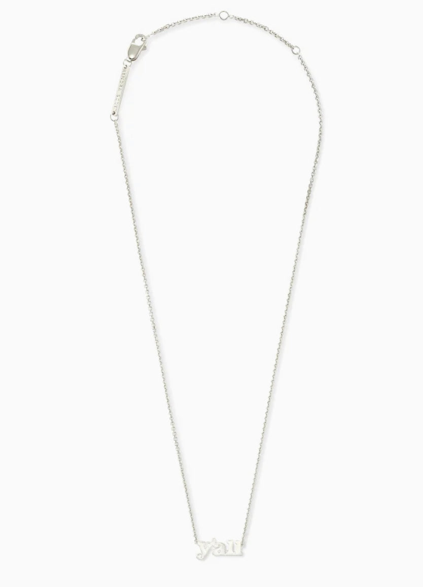 Kendra Scott Y'all Pendant Sterling Silver