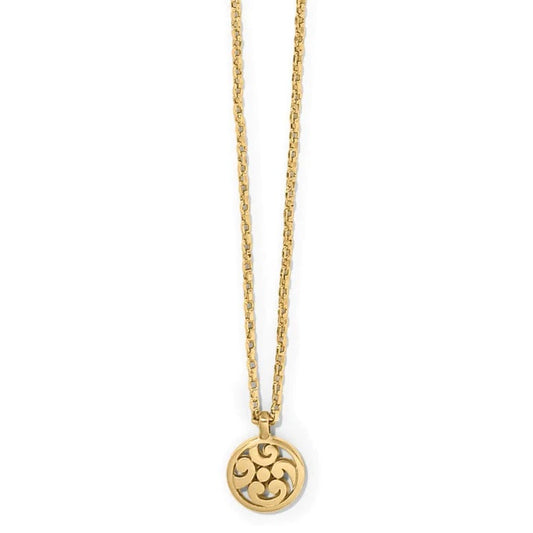 Brighton Contempo Gold Medallion Necklace