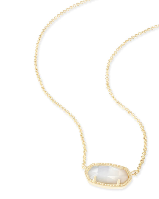 Kendra Scott Elisa Necklace Gold Ivory Pearl (June)