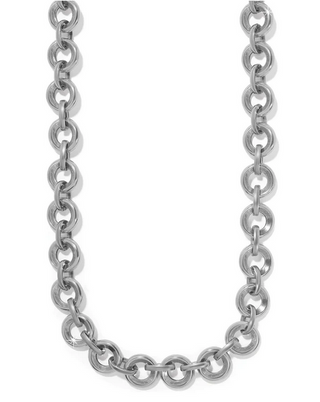 Brighton Ferrara Medici Silver Link Necklace