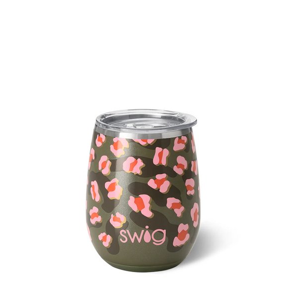 Swig On The Prowl Stemless Wine Cup 14oz