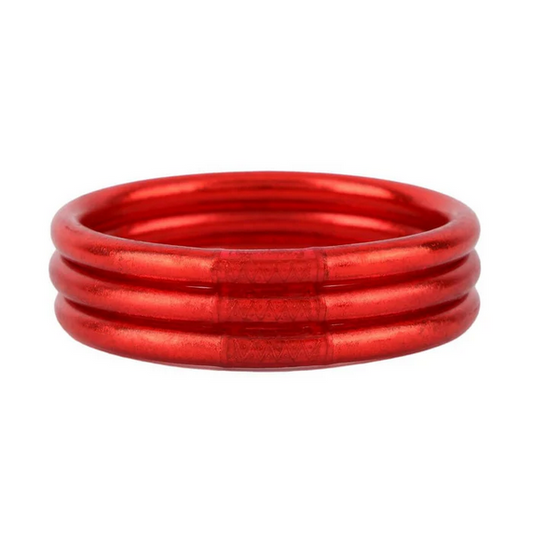 BuDhaGirl Crimson All Weather Bangles- Large