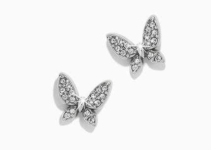 Brighton Enchanting Butterfly Silver Post Earring