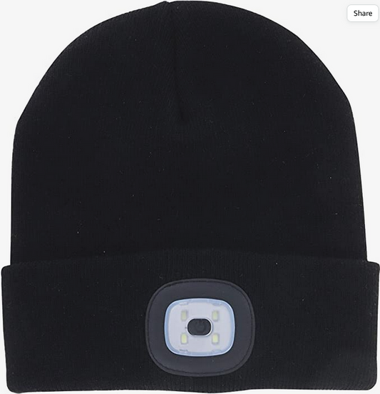 BrightSide Beanie w/LED Rechargeable Hat