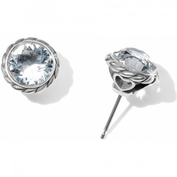 Brighton Crystal Iris Stud Earrings