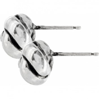 Brighton Silver Love Me Knot Mini Post Earrings