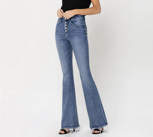 High Rise Flare Boheme Summer Jeans