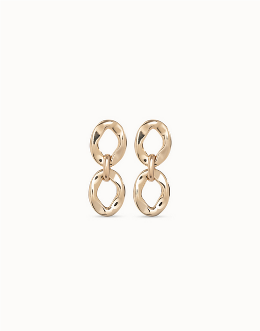 Uno De 50 Groovy Earrings Gold