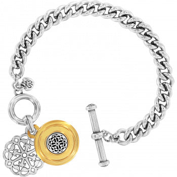 Brighton 2-Tone Ferrara Toggle Bracelet