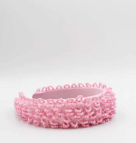 Treasure Jewels Beaded Bliss Pink Headband